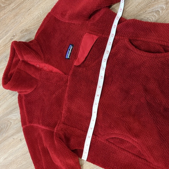 😍❤️ Patagonia Red Fleece Pullover Sweater Women's size Small 😍❤️ - Picture 7 of 11